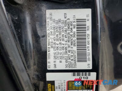 Zdjęcie 12 z 12 samochodu: 2008 TOYOTA TACOMA V6 VIN:5TEUU42N78Z477137 - miniatura