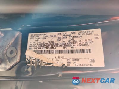 Zdjęcie 13 z 13 samochodu: 2013 FORD ESCAPE TITANIUM VIN:1FMCU9J92DUC30104 - miniatura