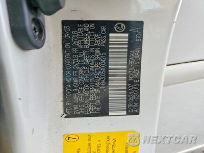 Zdjęcie 12 z 12 samochodu: 2004 LEXUS ES 330 VIN:JTHBA30G540004215 - miniatura