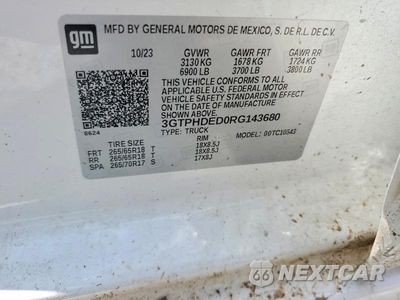 Zdjęcie 12 z 12 samochodu: 2024 GMC SIERRA C1500 SLT VIN:3GTPHDED0RG143680 - miniatura