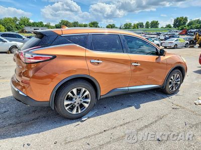 Trzecie zdjęcie samochodu z tyłu: 2016 NISSAN MURANO SL VIN:5N1AZ2MH6GN166358 - miniatura