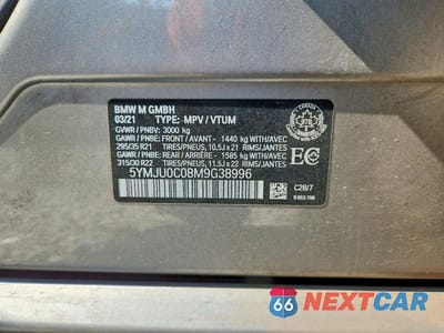 Zdjęcie 14 z 14 samochodu: 2021 BMW X5 M VIN:5YMJU0C08M9G38996 - miniatura