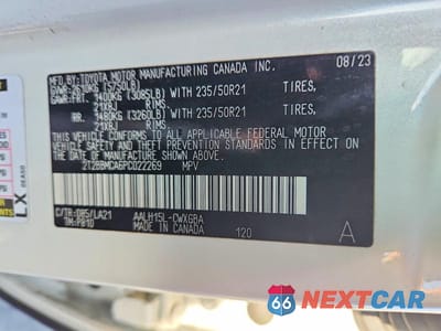 Zdjęcie 13 z 13 samochodu: 2023 LEXUS RX 350H LUXURY VIN:2T2BBMCA6PC022269 - miniatura