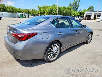 Trzecie zdjęcie samochodu z tyłu: 2018 INFINITI Q50 3.0T LUXE VIN:JN1EV7AR0JM441170 - miniatura