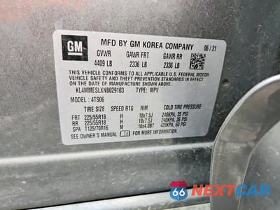 Zdjęcie 13 z 13 samochodu: 2022 BUICK ENCORE GX SELECT VIN:KL4MMESLXNB029103 - miniatura