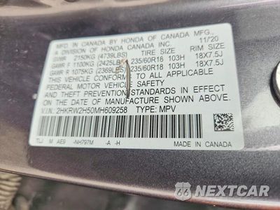 Zdjęcie 14 z 14 samochodu: 2021 HONDA CR-V EX VIN:2HKRW2H50MH609258 - miniatura