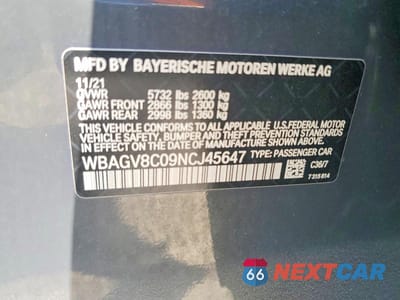 Zdjęcie 13 z 13 samochodu: 2022 BMW M850XI VIN:WBAGV8C09NCJ45647 - miniatura