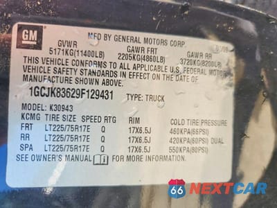 Zdjęcie 13 z 13 samochodu: 2009 CHEVROLET SILVERADO K3500 LT VIN:1GCJK83629F129431 - miniatura