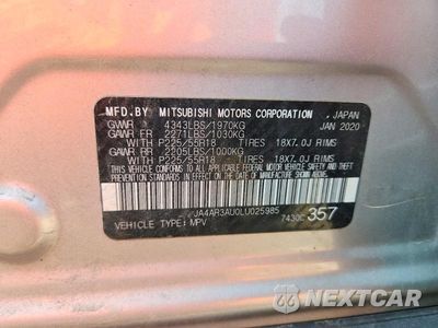 Zdjęcie 14 z 14 samochodu: 2020 MITSUBISHI OUTLANDER SPORT ES VIN:JA4AR3AU0LU025985 - miniatura