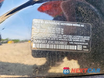 Zdjęcie 12 z 12 samochodu: 2020 BMW 330XI VIN:3MW5R7J0XL8B08832 - miniatura