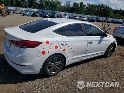 Trzecie zdjęcie samochodu z tyłu: 2018 HYUNDAI ELANTRA VALUE EDITION VIN:5NPD84LF3JH378027 - miniatura