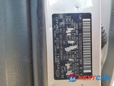 Zdjęcie 13 z 13 samochodu: 2016 HYUNDAI TUCSON SPORT VIN:KM8J33A24GU060519 - miniatura