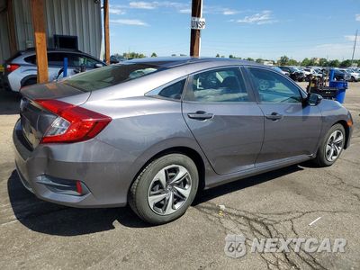 Trzecie zdjęcie samochodu z tyłu: 2019 HONDA CIVIC LX VIN:19XFC2F62KE039109 - miniatura