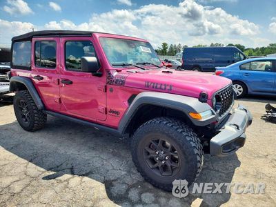 Czwarte zdjęcie samochodu z boku: 2024 JEEP WRANGLER SPORT VIN:1C4PJXDN1RW333084 - miniatura