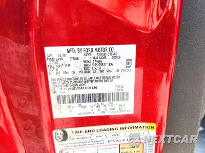 Zdjęcie 12 z 12 samochodu: 2010 FORD F150 SUPERCREW VIN:1FTFW1EVXAFC06136 - miniatura