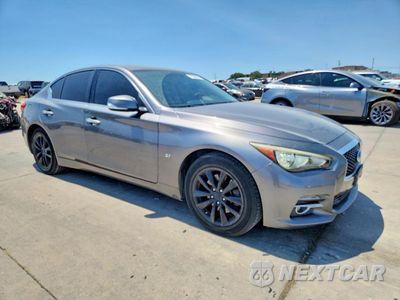 Czwarte zdjęcie samochodu z boku: 2014 INFINITI Q50 PREMIUM VIN:JN1BV7ARXEM706489 - miniatura