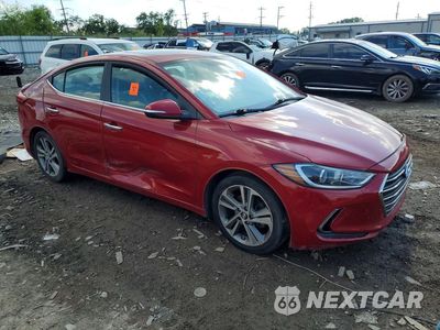 Czwarte zdjęcie samochodu z boku: 2017 HYUNDAI ELANTRA LIMITED VIN:KMHD84LF7HU196195 - miniatura