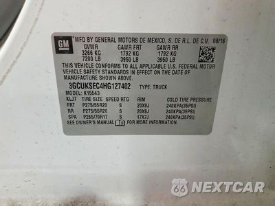 Zdjęcie 12 z 12 samochodu: 2017 CHEVROLET SILVERADO K1500 LTZ VIN:3GCUKSEC4HG127402 - miniatura