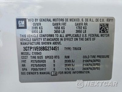 Zdjęcie 12 z 12 samochodu: 2011 GMC SIERRA C1500 SLE VIN:3GTP1VE08BG274451 - miniatura