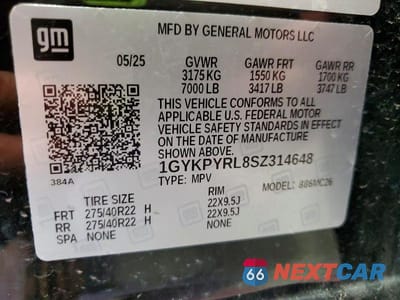 Zdjęcie 12 z 12 samochodu: 2025 CADILLAC LYRIQ SPORT VIN:1GYKPYRL8SZ314648 - miniatura
