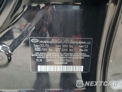 Zdjęcie 12 z 12 samochodu: 2016 HYUNDAI ELANTRA SE VIN:5NPDH4AE0GH766013 - miniatura