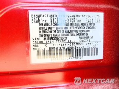 Zdjęcie 12 z 12 samochodu: 2024 NISSAN SENTRA SV VIN:3N1AB8CV0RY290427 - miniatura