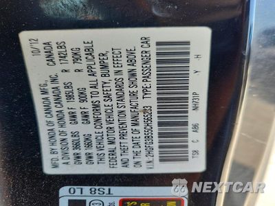 Zdjęcie 12 z 12 samochodu: 2012 HONDA CIVIC LX VIN:2HGFG3B55CH565233 - miniatura