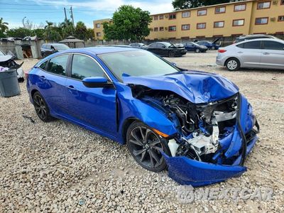 Czwarte zdjęcie samochodu z boku: 2019 HONDA CIVIC SPORT VIN:19XFC2F81KE001209 - miniatura
