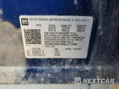 Zdjęcie 14 z 14 samochodu: 2022 CHEVROLET EQUINOX LT VIN:3GNAXUEV2NL271168 - miniatura