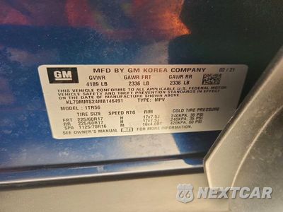 Zdjęcie 13 z 13 samochodu: 2021 CHEVROLET TRAILBLAZER LS VIN:KL79MMS24MB146491 - miniatura