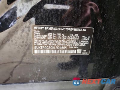 Zdjęcie 13 z 13 samochodu: 2019 BMW X3 XDRIVE30I VIN:5UXTR9C50KLR04655 - miniatura