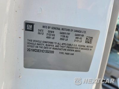 Zdjęcie 12 z 12 samochodu: 2012 CHEVROLET IMPALA LTZ VIN:2G1WC5E31C1332399 - miniatura