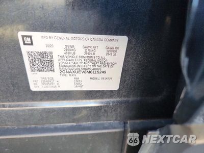 Zdjęcie 13 z 13 samochodu: 2021 CHEVROLET EQUINOX LT VIN:2GNAXUEV8M6115249 - miniatura