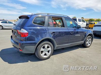 Trzecie zdjęcie samochodu z tyłu: 2008 BMW X3 3.0SI VIN:WBXPC93408WJ18389 - miniatura