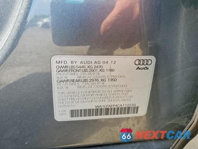 Zdjęcie 12 z 12 samochodu: 2012 AUDI Q5 PREMIUM PLUS VIN:WA1LFAFP4CA112234 - miniatura
