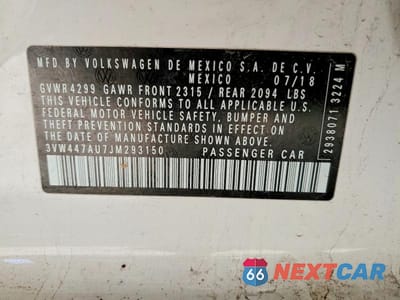 Zdjęcie 12 z 12 samochodu: 2018 VOLKSWAGEN GTI S/SE VIN:3VW447AU7JM293150 - miniatura