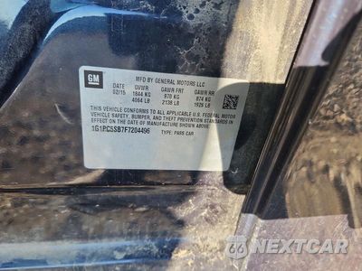 Zdjęcie 12 z 12 samochodu: 2015 CHEVROLET CRUZE LT VIN:1G1PC5SB7F7204496 - miniatura