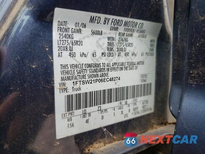 Zdjęcie 12 z 12 samochodu: 2006 FORD F250 SUPER DUTY VIN:1FTSW21P06EC48274 - miniatura