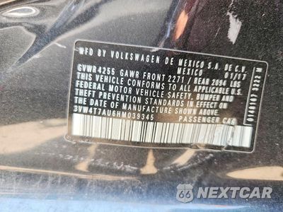 Zdjęcie 13 z 13 samochodu: 2017 VOLKSWAGEN GTI S VIN:3VW4T7AU6HM039345 - miniatura