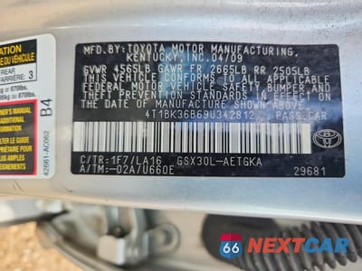 Zdjęcie 12 z 12 samochodu: 2009 TOYOTA AVALON XLS VIN:4T1BK36B69U342812 - miniatura