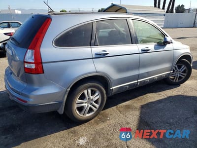 Trzecie zdjęcie samochodu z tyłu: 2010 HONDA CR-V EXL VIN:5J6RE3H73AL006381 - miniatura