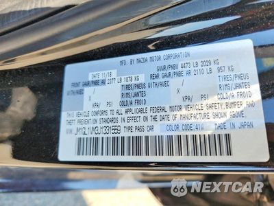 Zdjęcie 12 z 12 samochodu: 2018 MAZDA 6 TOURING VIN:JM1GL1VM3J1331559 - miniatura