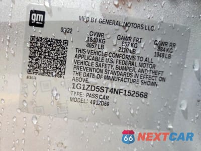 Zdjęcie 12 z 12 samochodu: 2022 CHEVROLET MALIBU LT VIN:1G1ZD5ST4NF152568 - miniatura
