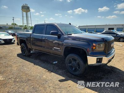 Czwarte zdjęcie samochodu z boku: 2015 GMC SIERRA K1500 SLE VIN:3GTU2UEC2FG504558 - miniatura