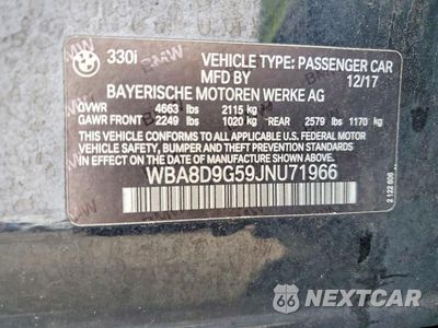 Zdjęcie 12 z 12 samochodu: 2018 BMW 330 XI VIN:WBA8D9G59JNU71966 - miniatura