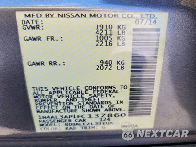 Zdjęcie 12 z 12 samochodu: 2015 NISSAN ALTIMA 2.5 S VIN:1N4AL3AP1FC137860 - miniatura