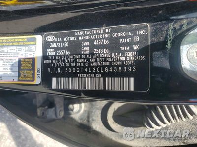 Zdjęcie 12 z 12 samochodu: 2020 KIA OPTIMA LX VIN:5XXGT4L30LG438393 - miniatura