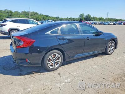 Trzecie zdjęcie samochodu z tyłu: 2017 HONDA CIVIC LX VIN:19XFC2E56HE025831 - miniatura