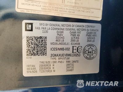 Zdjęcie 12 z 12 samochodu: 2021 CHEVROLET EQUINOX LT VIN:2GNAXUEV8M6130253 - miniatura