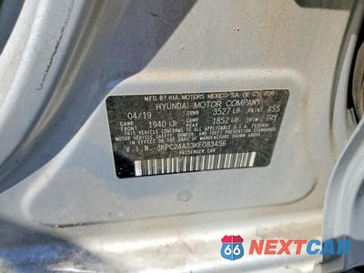 Zdjęcie 12 z 12 samochodu: 2019 HYUNDAI ACCENT SE VIN:3KPC24A33KE083456 - miniatura